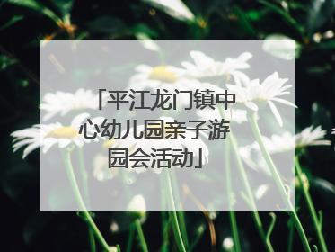 平江龙门镇中心幼儿园亲子游园会活动