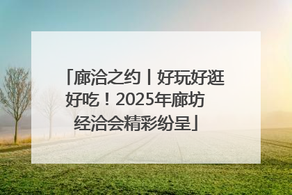 廊洽之约丨好玩好逛好吃！2025年廊坊经洽会精彩纷呈