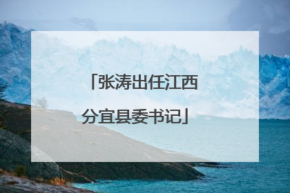 张涛出任江西分宜县委书记