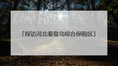 探访河北秦皇岛综合保税区