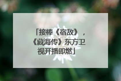 接棒《宿敌》，《藏海传》东方卫视开播即燃