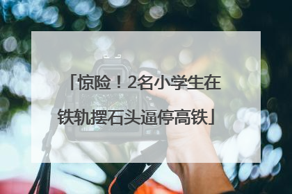 惊险！2名小学生在铁轨摆石头逼停高铁