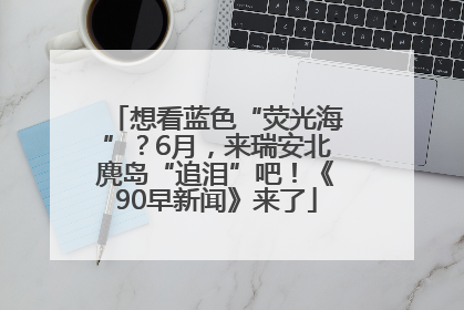 想看蓝色“荧光海”？6月，来瑞安北麂岛“追泪”吧！《90早新闻》来了