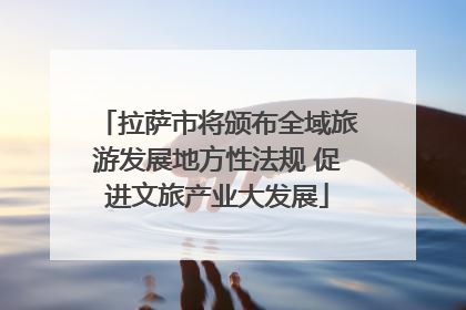 拉萨市将颁布全域旅游发展地方性法规 促进文旅产业大发展