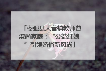 枣强县大营镇教师曹淑尚家庭：“公益红娘”引领婚俗新风尚