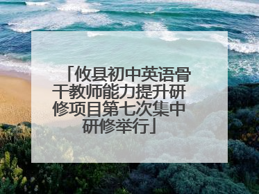 攸县初中英语骨干教师能力提升研修项目第七次集中研修举行