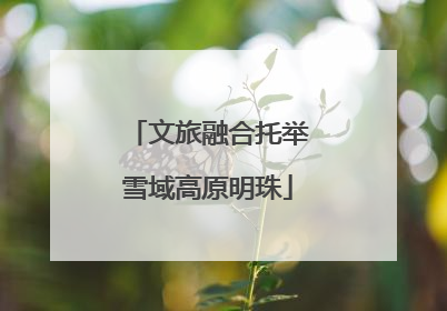 文旅融合托举雪域高原明珠