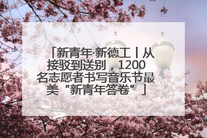 新青年·新德工丨从接驳到送别，1200名志愿者书写音乐节最美“新青年答卷”