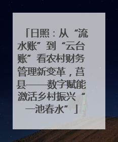 日照：从“流水账”到“云台账”看农村财务管理新变革，莒县——数字赋能激活乡村振兴“一池春水”