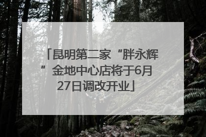 昆明第二家“胖永辉”金地中心店将于6月27日调改开业