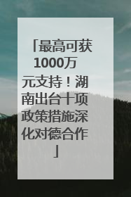 最高可获1000万元支持！湖南出台十项政策措施深化对德合作