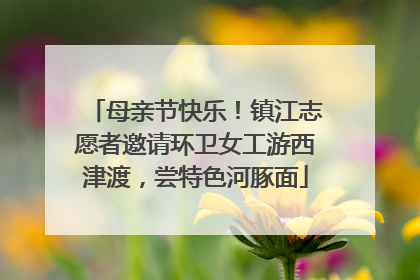 母亲节快乐！镇江志愿者邀请环卫女工游西津渡，尝特色河豚面