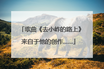 歌曲《去小岞的路上》来自于他的创作……