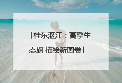 桂东沤江：高擎生态旗 描绘新画卷