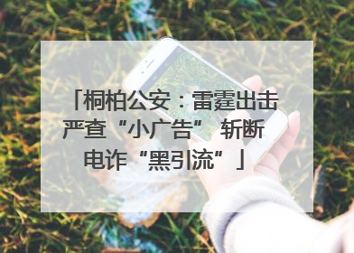 桐柏公安：雷霆出击严查“小广告” 斩断电诈“黑引流”
