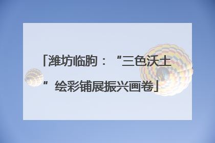 潍坊临朐：“三色沃土”绘彩铺展振兴画卷