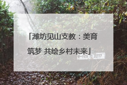 潍坊见山支教：美育筑梦 共绘乡村未来