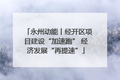 永州动能丨经开区项目建设“加速跑” 经济发展“再提速”
