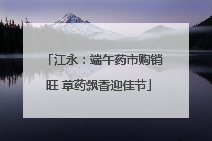 江永：端午药市购销旺 草药飘香迎佳节
