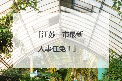 江苏一市最新人事任免！