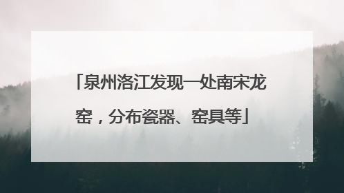 泉州洛江发现一处南宋龙窑，分布瓷器、窑具等
