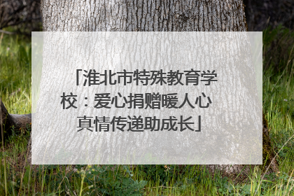 淮北市特殊教育学校：爱心捐赠暖人心 真情传递助成长