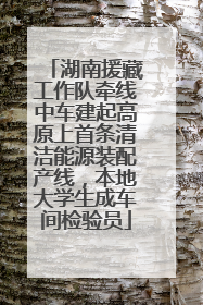 湖南援藏工作队牵线中车建起高原上首条清洁能源装配产线，本地大学生成车间检验员