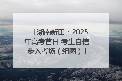湖南新田：2025年高考首日 考生自信步入考场（组图）