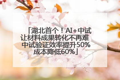 湖北首个！AI+中试让材料成果转化不再难 中试验证效率提升50%成本降低60%