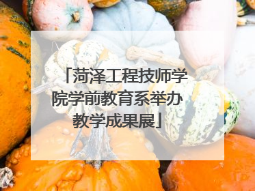 菏泽工程技师学院学前教育系举办教学成果展