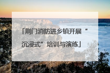 荆门消防进乡镇开展“沉浸式”培训与演练