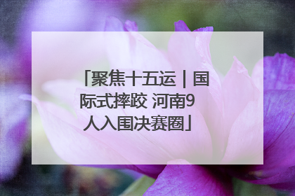 聚焦十五运｜国际式摔跤 河南9人入围决赛圈