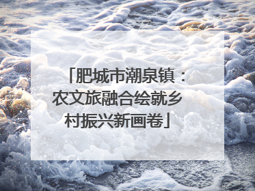 肥城市潮泉镇：农文旅融合绘就乡村振兴新画卷