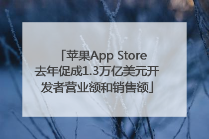 苹果App Store去年促成1.3万亿美元开发者营业额和销售额