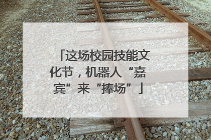 这场校园技能文化节，机器人“嘉宾”来“捧场”