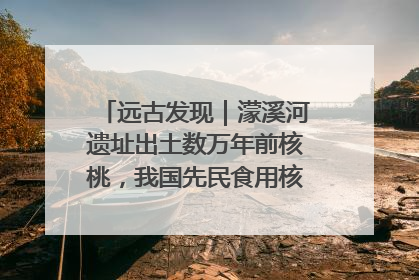 远古发现｜濛溪河遗址出土数万年前核桃，我国先民食用核桃历史大幅提前