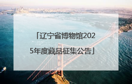 辽宁省博物馆2025年度藏品征集公告