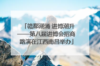 赣鄱潮涌 进博潮升——第八届进博会招商路演在江西南昌举办