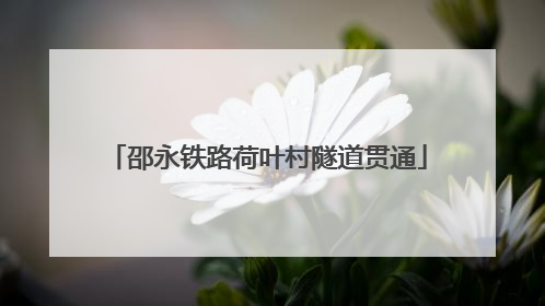 邵永铁路荷叶村隧道贯通