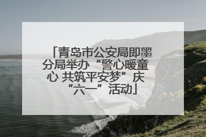 青岛市公安局即墨分局举办“警心暖童心 共筑平安梦”庆“六一”活动