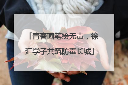 青春画笔绘无毒，徐汇学子共筑防毒长城