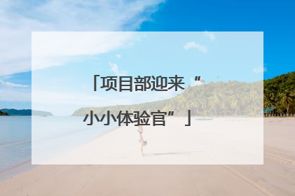 项目部迎来“小小体验官”