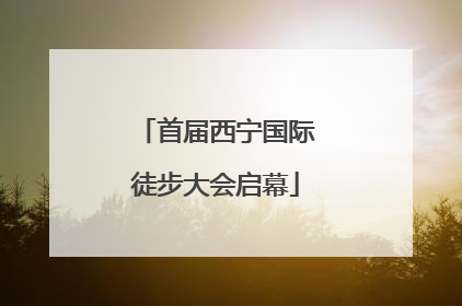 首届西宁国际徒步大会启幕