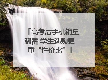 高考后手机销量翻番 学生选购更重“性价比”