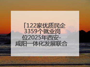 122家优质民企 3359个就业岗位2025年西安-咸阳一体化发展联合招聘会举办