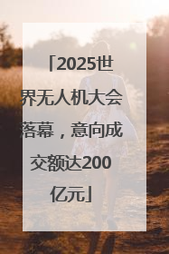 2025世界无人机大会落幕，意向成交额达200亿元