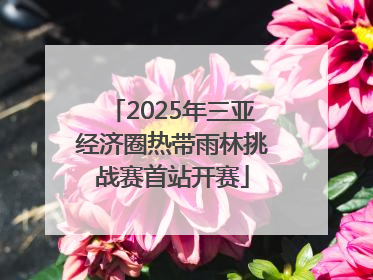 2025年三亚经济圈热带雨林挑战赛首站开赛