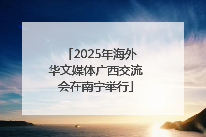 2025年海外华文媒体广西交流会在南宁举行