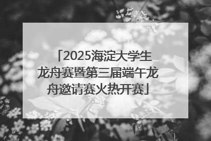 2025海淀大学生龙舟赛暨第三届端午龙舟邀请赛火热开赛