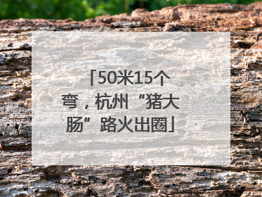 50米15个弯，杭州“猪大肠”路火出圈